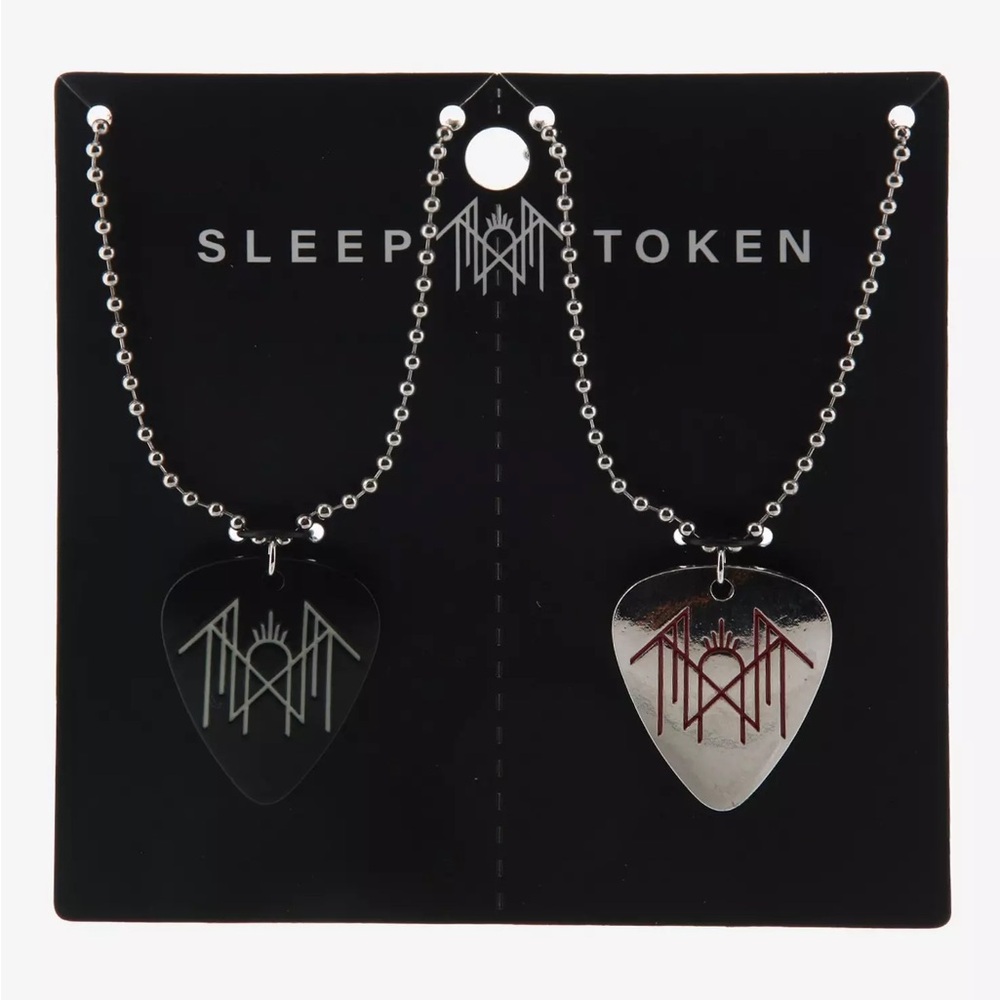 Sleep Token Guitar Pick Best Friend Necklace Set Hot Topic